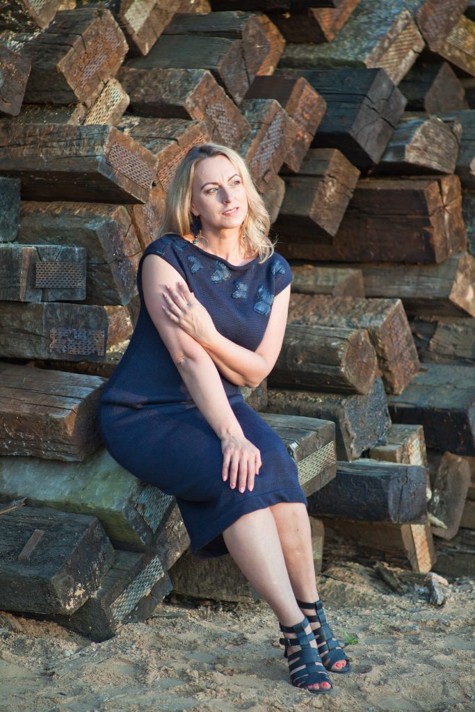 megzta suknelė iš dilgėlių